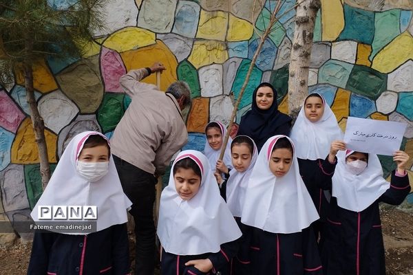روز درختکاری در دبستان شهید سجادیان و امام رضا(ع) رودهن