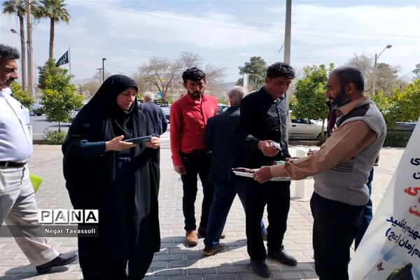 برپایی موکب مدرسه شاهد۱۶ امام خامنه‌ای به‌مناسبت ولادت حضرت صاحب الزمان (عج)