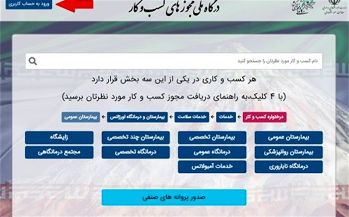 ۲۳۱۸ مجوز صنفی به درگاه ملی مجوزها پیوست