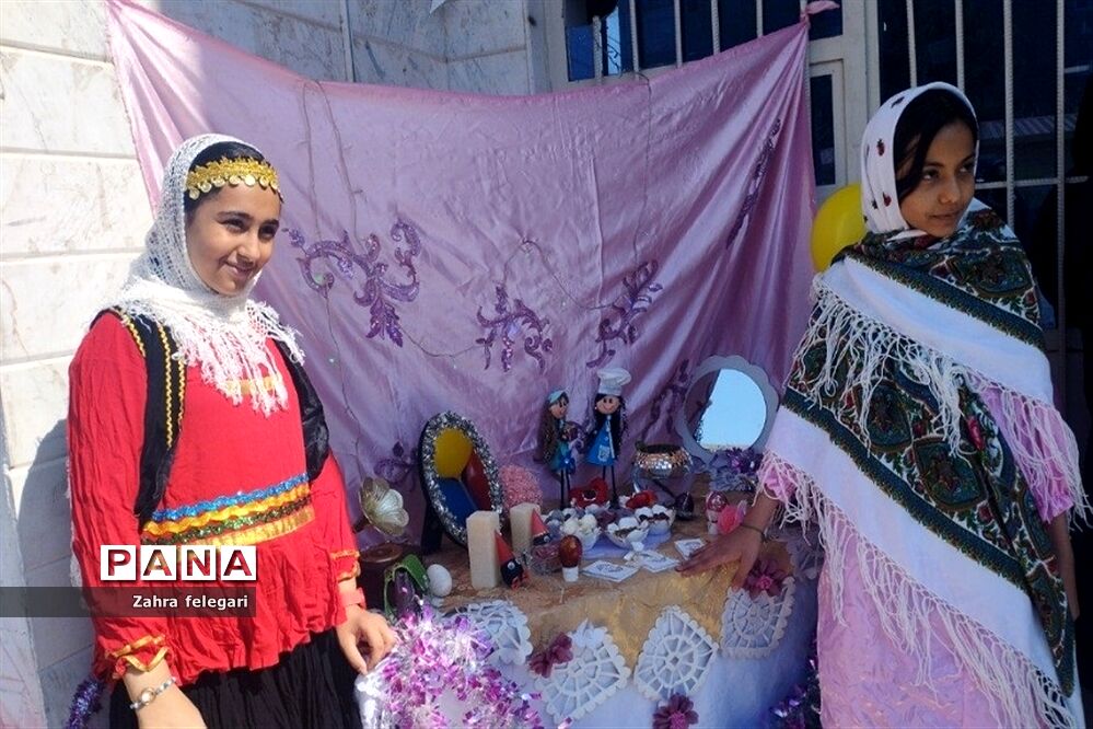 برپایی سفره هفت‌سین در دبیرستان شهید ملاآقایی قرچک