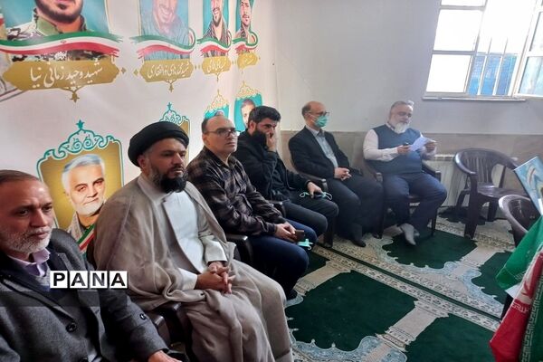 مراسم یادواره شهدا در دبیرستان شاهدآیت‌الله خامنه‌ای آموزش و پرورش ناحیه 2 شهرری