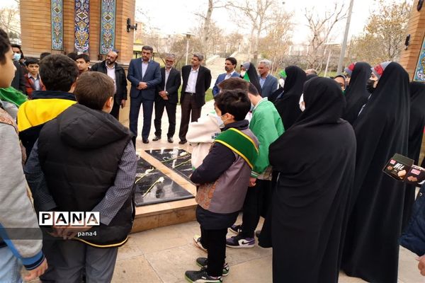 آیین غبار روبی  یادمان شهدای گمنام بوستان پلیس همزمان با گرامیداشت روز شهدا