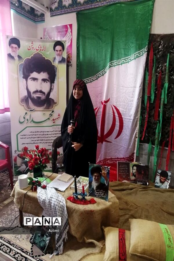 گرامیداشت روز شهدا در مدرسه شاهد عبدالرحمن آدمی در ابرکوه