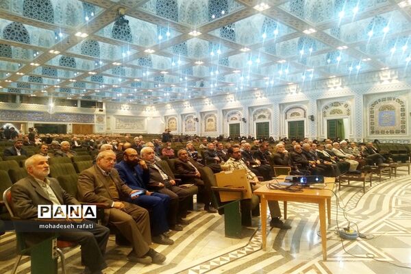 مراسم بزرگداشت شهدای عملیات والفجر ۱۰ و روز شهید در حرم مطهر رضوی