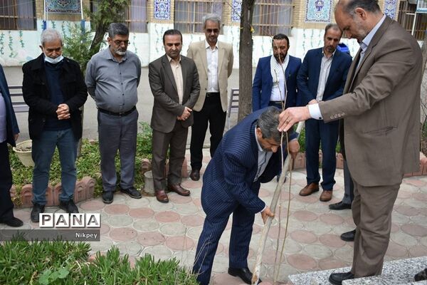 کاشت نهال به یاد شهدای مدافع حرم و دفاع مقدس