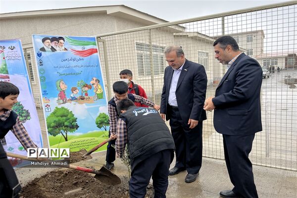 مراسم درختکاری در گلستان