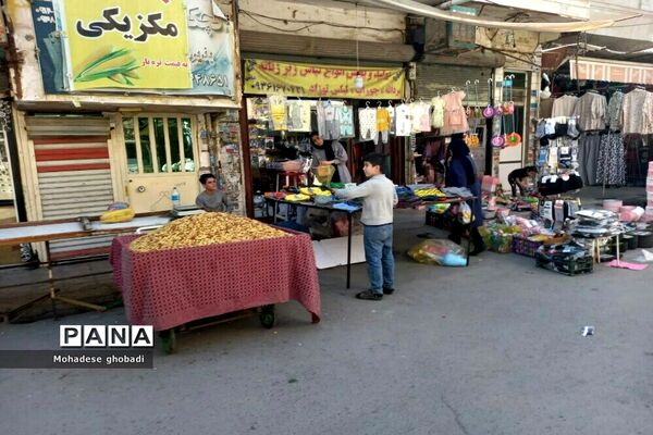 حال و هوای مردم در بازار صالحیه در روزهای پایانی اسفند