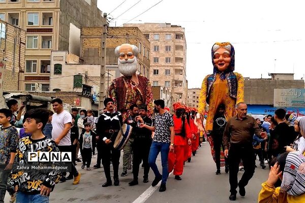 کاروان شادپیمایی و استقبال از نوروز در شهرستان بهارستان