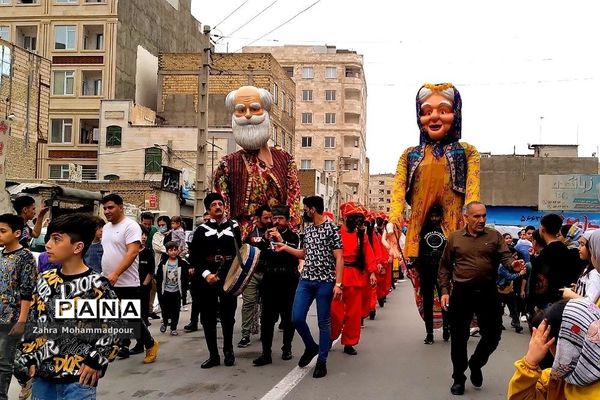 کاروان شادپیمایی و استقبال از نوروز در شهرستان بهارستان