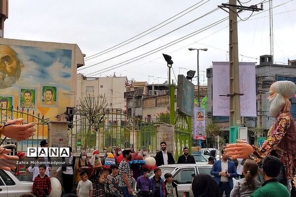 کاروان شادپیمایی و استقبال از نوروز در شهرستان بهارستان