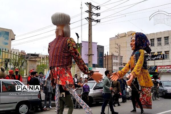 کاروان شادپیمایی و استقبال از نوروز در شهرستان بهارستان