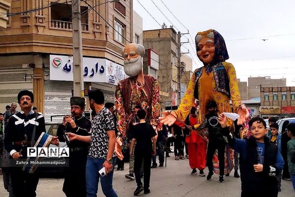 کاروان شادپیمایی و استقبال از نوروز در شهرستان بهارستان