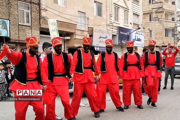 کاروان شادپیمایی و استقبال از نوروز در شهرستان بهارستان