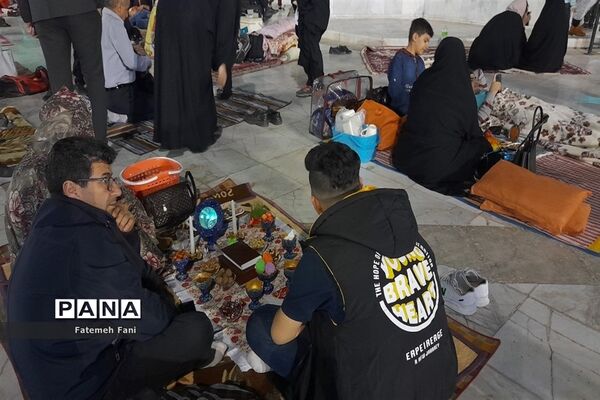 لحظات تحویل سال در مسجد مقدس جمکران