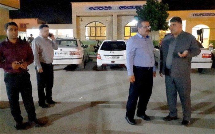 بازدید معاون پشتیبانی  و رئیس اداره تعاون  آموزش و پرورش استان بوشهر  از ستاد اسکان مسافران نوروزی شهرستان دیلم