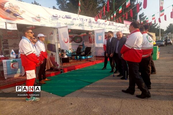 بازدید نوروزی مسئولان جمعیت هلال احمر استان تهران از پایگاه نوروزی خدمات سفر جمعیت هلال احمر شهرستان ری