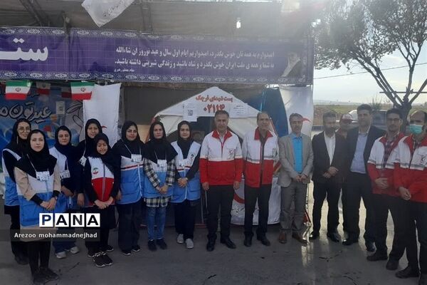 بازدید مدیرعامل جمعیت هلال احمر استان تهران از پست نوروزی جوانان شهرستان قرچک