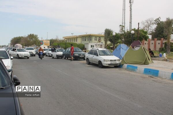 گردشگران نوروزی در ساحل بندر بوشهر-2