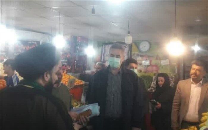 بازدید امام جمعه رودهن و فرماندار شهرستان دماوند از اصناف شهر رودهن