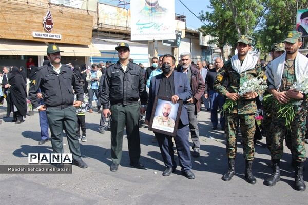 تشییع شهید مدافع حرم میلاد حیدری در شهرستان قرچک
