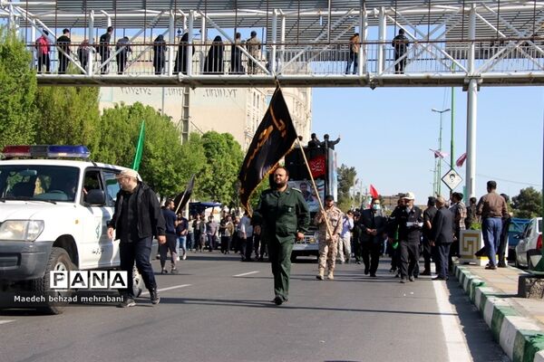 تشییع شهید مدافع حرم میلاد حیدری در شهرستان قرچک