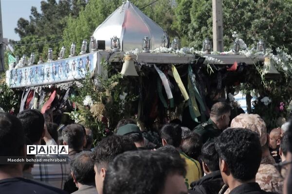 تشییع شهید مدافع حرم میلاد حیدری در شهرستان قرچک