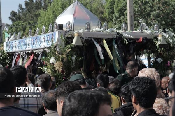 تشییع شهید مدافع حرم میلاد حیدری در شهرستان قرچک