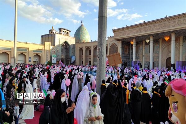 جشن بزرگ نمک پروردگان حسنی ویژه دختران روزه اولی ‌در شیراز