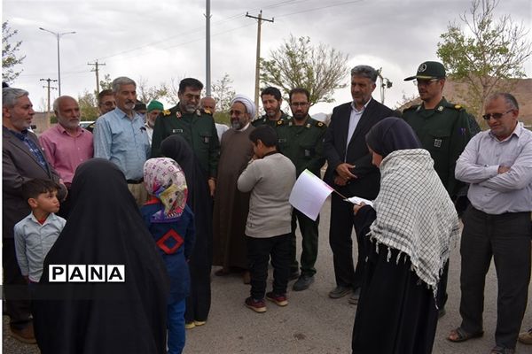سفر یک روزه فرمانده سپاه الغدیر یزد به شهرستان بهاباد