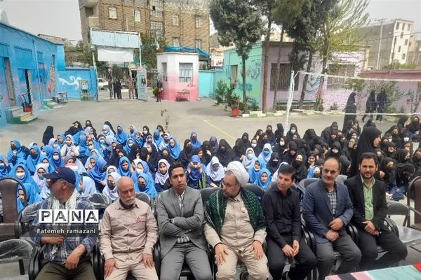 وداع با پیکر شهید گمنام در مدارس ملارد