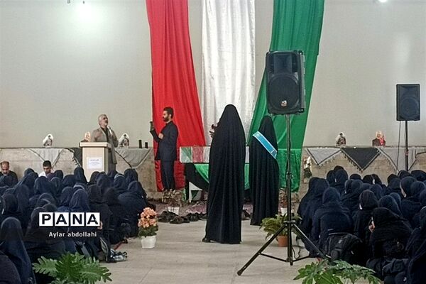 مراسم تجدید میثاق با شهید گمنام در مدرسه شریعت قرچک
