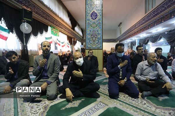 تشییع پیکر شهید گمنام در ساختمان علاقه‌مندان وزارت آموزش و پرورش