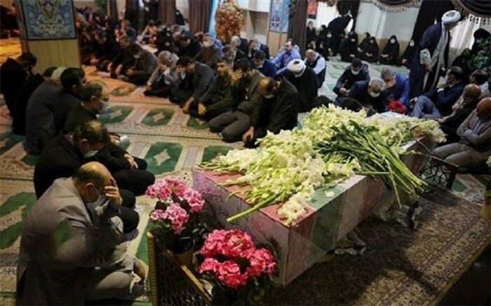 پیکر شهید گمنام در وزارت آموزش و پرورش تشییع شد