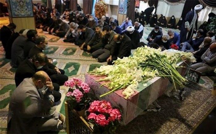 پیکر شهید گمنام در وزارت آموزش و پرورش تشییع شد