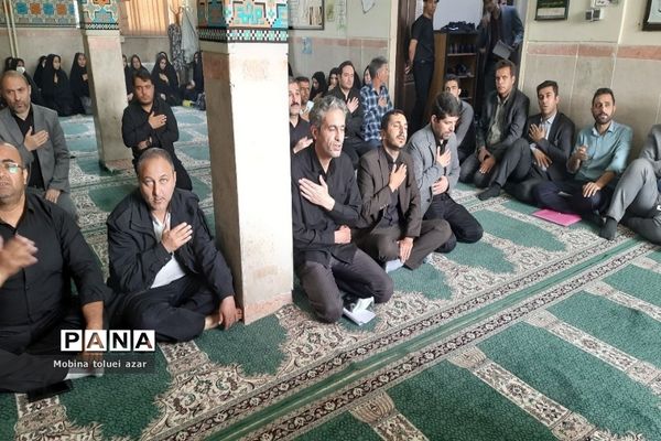 استقبال از دو شهید گمنام در آموزش و پرورش ناحیه یک بهارستان