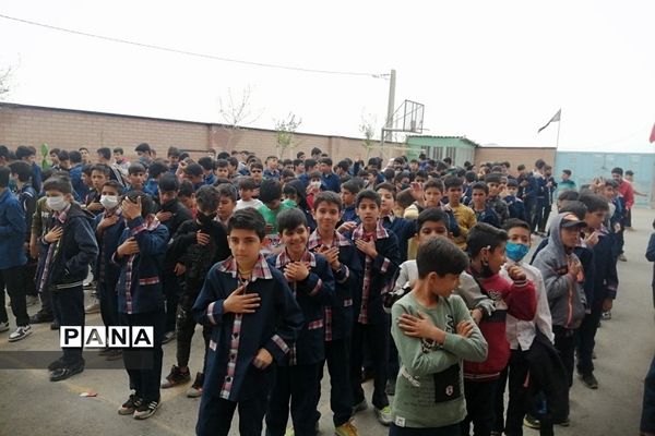 مراسم عزاداری شهادت امام علی(ع) در مدارس رودهن