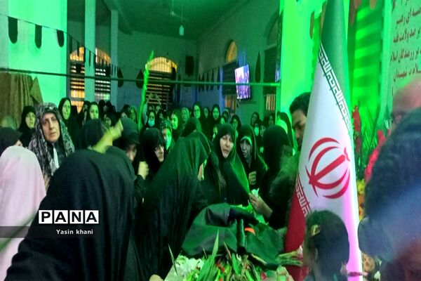 مراسم استقبال از شهید گمنام در شهرستان عباس آباد