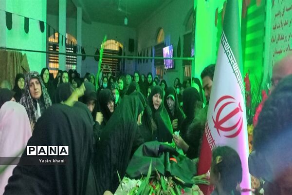 مراسم استقبال از شهید گمنام در شهرستان عباس آباد