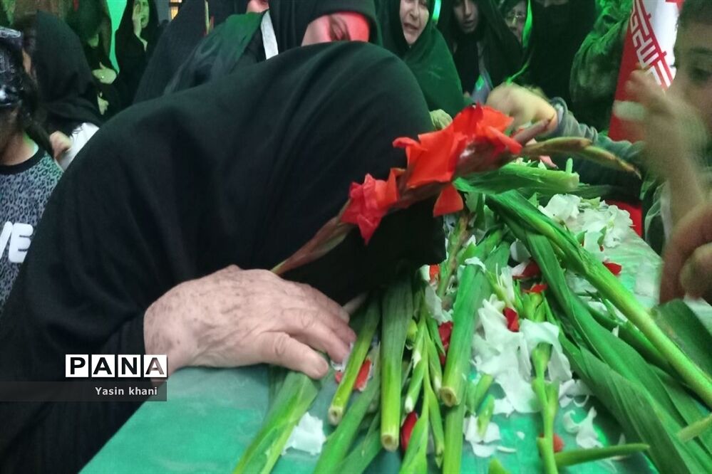 مراسم استقبال از شهید گمنام در شهرستان عباس آباد