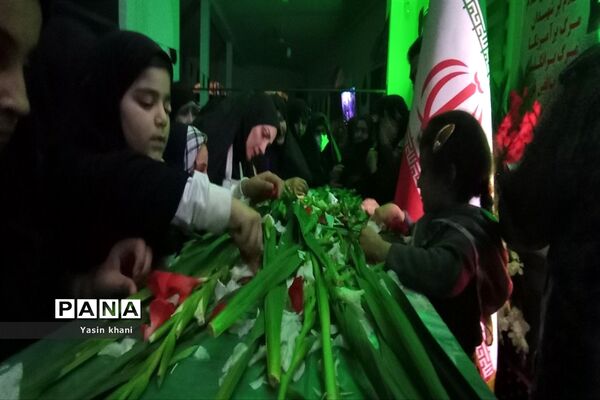 مراسم استقبال از شهید گمنام در شهرستان عباس آباد