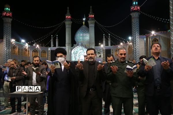 مراسم شب بیست و یکم ماه رمضان در آستان مقدس حضرت محمد هلال بن علی (ع)