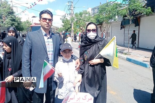 راهپیمایی روز قدس در شهرستان ورامین