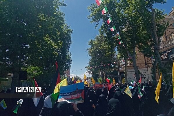 راهپیمایی روز قدس در شهرستان ورامین