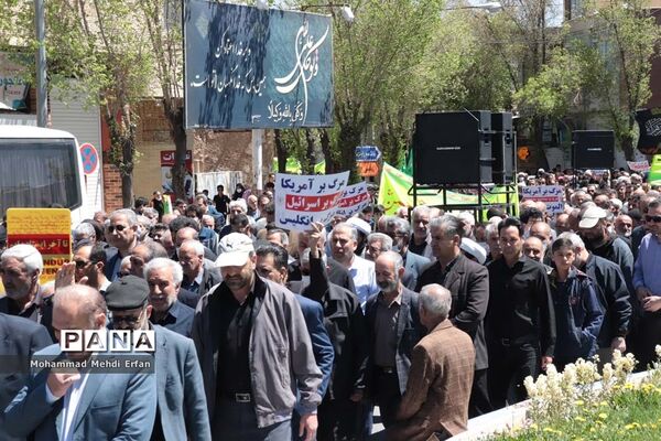 حضور با شکوه مردم آباده در راهپیمایی روز جهانی قدس