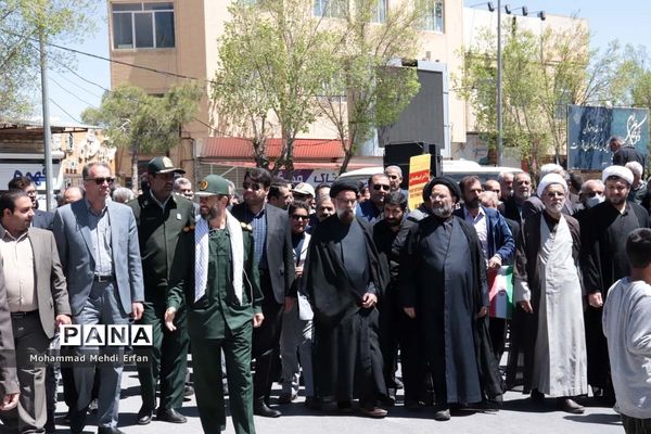 حضور با شکوه مردم آباده در راهپیمایی روز جهانی قدس