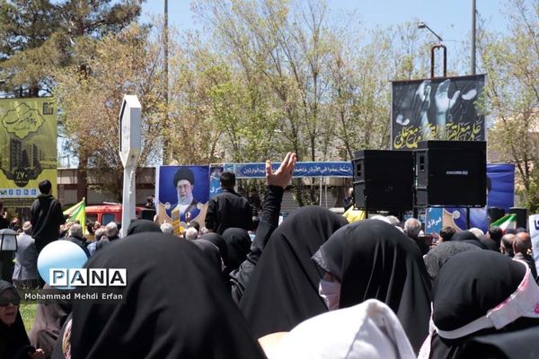 حضور با شکوه مردم آباده در راهپیمایی روز جهانی قدس