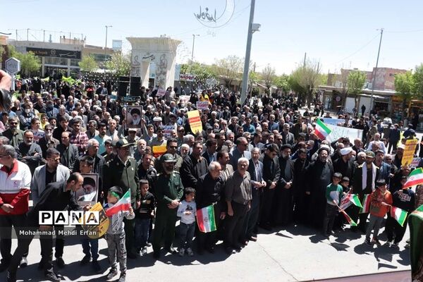 حضور با شکوه مردم آباده در راهپیمایی روز جهانی قدس