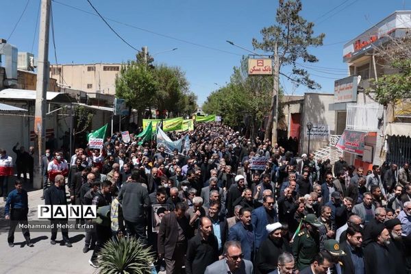 حضور با شکوه مردم آباده در راهپیمایی روز جهانی قدس