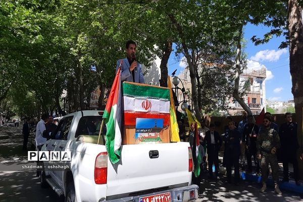 راهپیمایی روز جهانی قدس در شهرستان طرقبه شاندیز