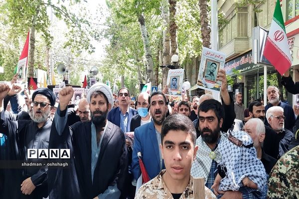 راهپیمایی روز جهانی قدس در شهرستان طرقبه شاندیز